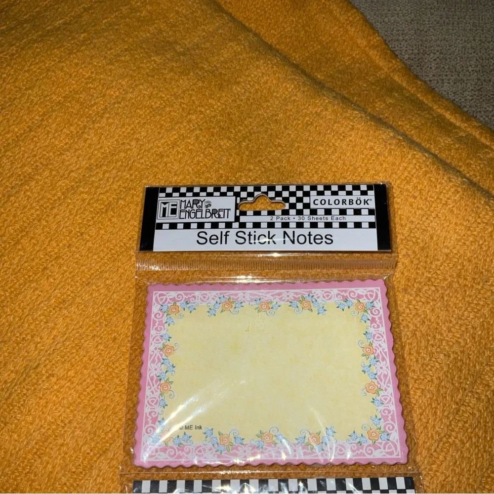 🌸3 for $18🌸 Set of 2 Vintage Mary Engelbreit POST-IT Notes, Floral Lattice, home